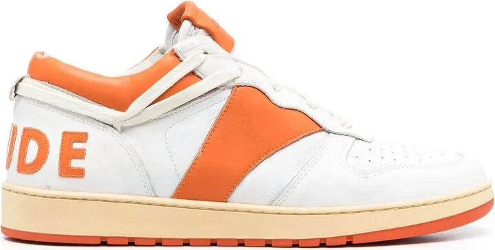 Logo-Patch Leather Sneakers