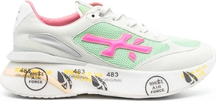 Logo-Patch Leather Sneakers