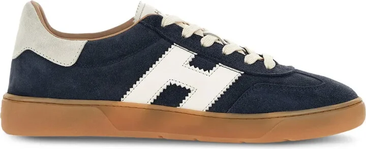 Logo-Patch Leather Sneakers