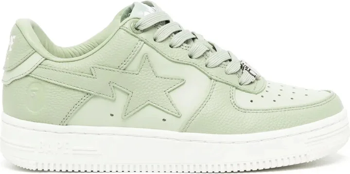 Logo-Patch Leather Sneakers