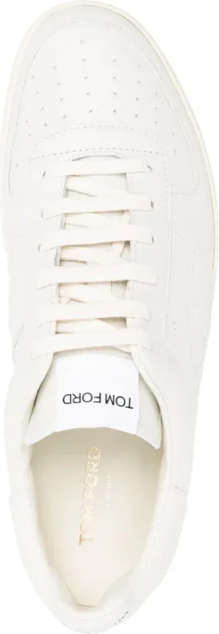 Logo-Patch Low-Top Leather Sneakers - Image 4