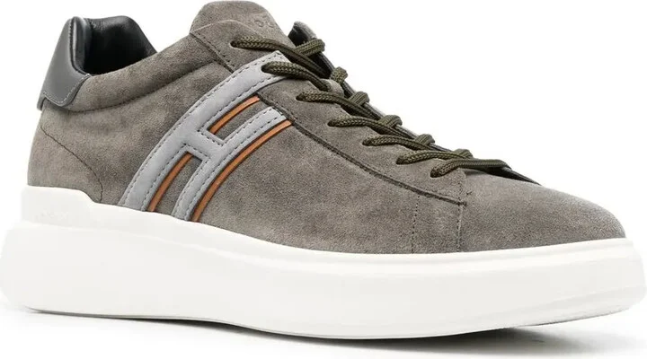 Logo-Patch Low-Top Suede Sneakers - Image 2