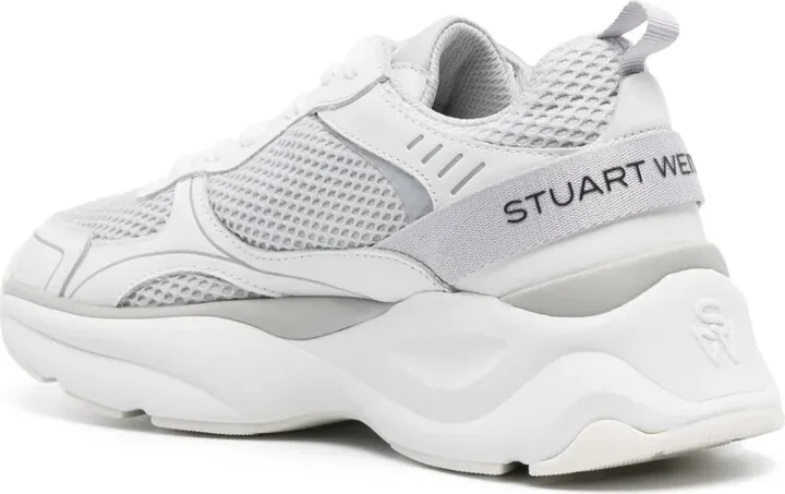 Logo-Patch Mesh Chunky Sneakers - Image 3