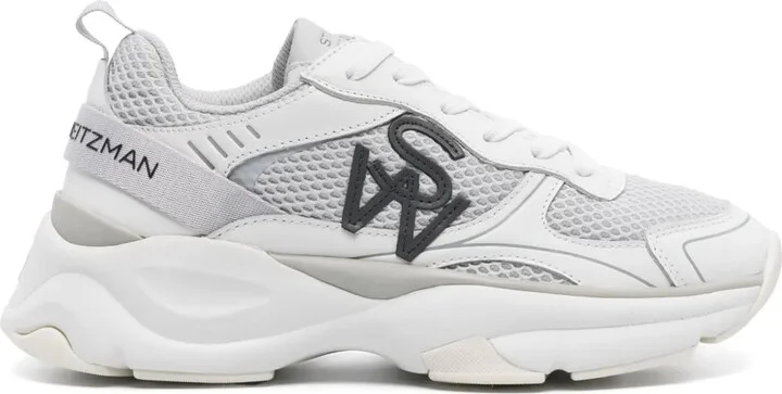 Logo-Patch Mesh Chunky Sneakers