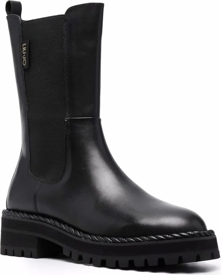 Logo-Patch Mid-Length Boots - Image 2