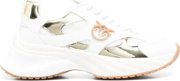 Logo-Patch Mirror-Detailed Sneakers