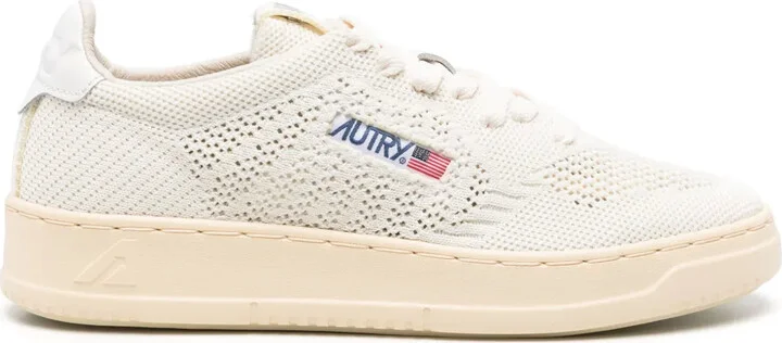 Logo-Patch Open-Knit Sneakers