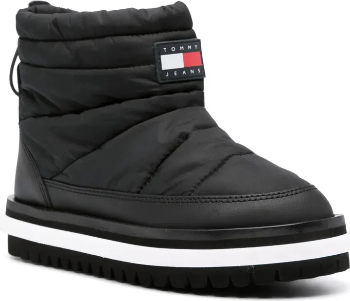 Logo-Patch Padded Ankle Boots - Image 2