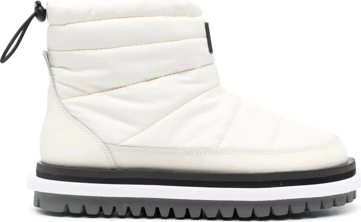 Logo-Patch Padded Ankle Boots