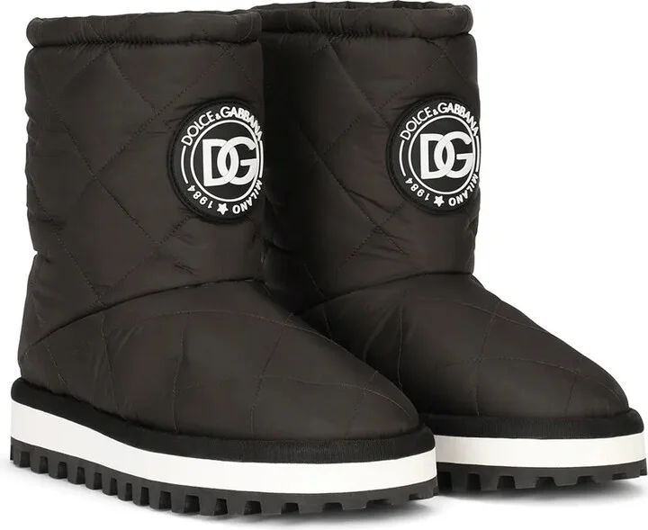Logo-Patch Padded Boots - Image 2