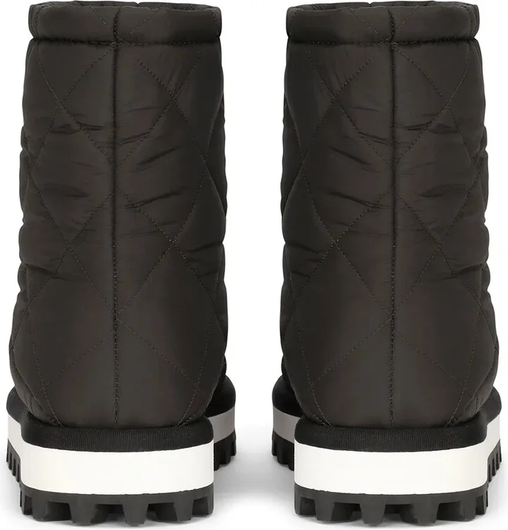 Logo-Patch Padded Boots - Image 3