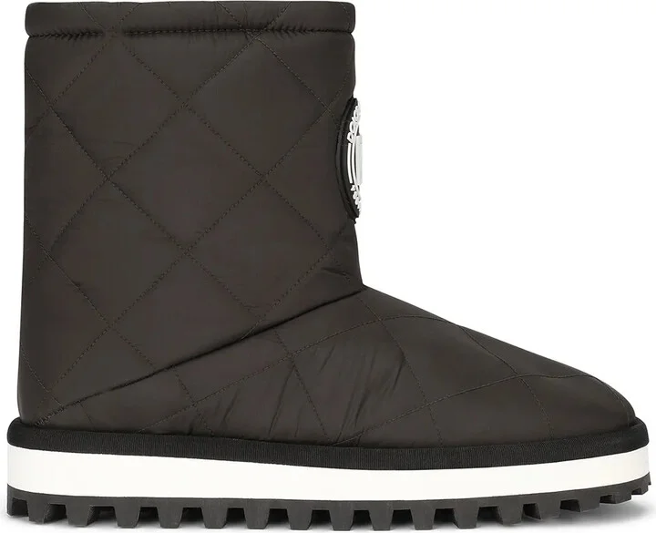 Logo-Patch Padded Boots