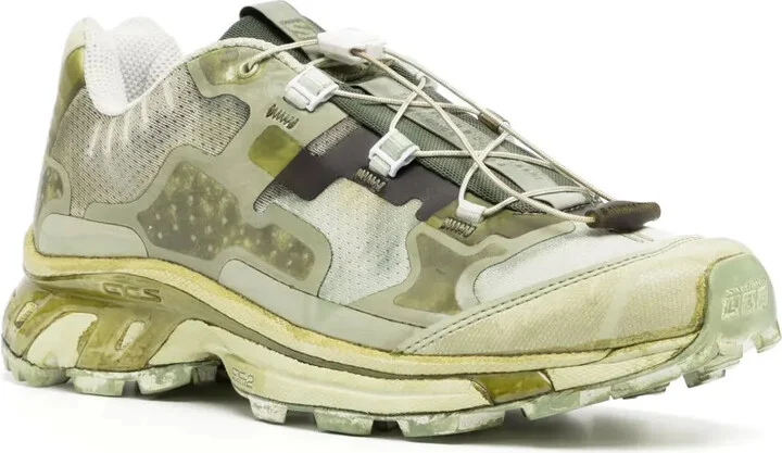 Logo-Patch Panelled-Design Sneakers - Image 2