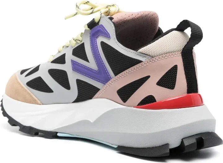 Logo-Patch Panelled-Design Sneakers - Image 3