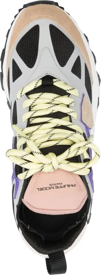 Logo-Patch Panelled-Design Sneakers - Image 4