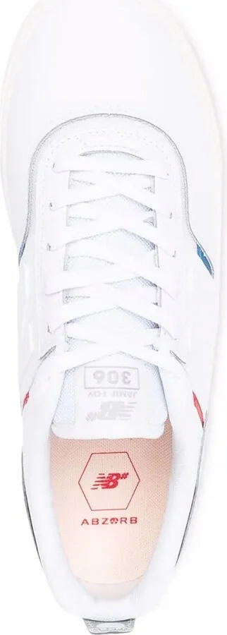 Logo-Patch Panelled Leather Sneakers - Image 4