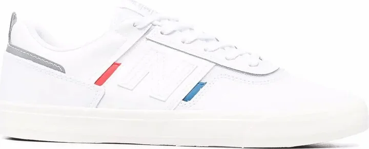 Logo-Patch Panelled Leather Sneakers
