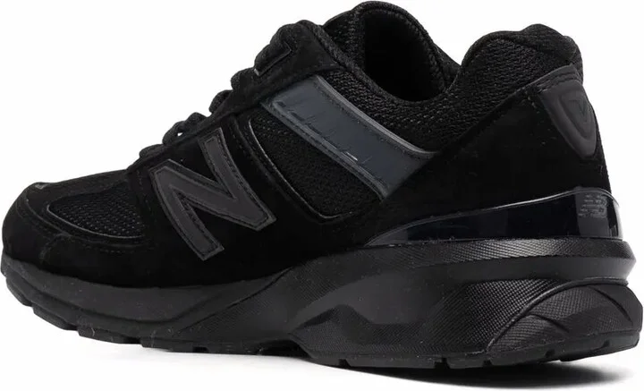 Logo-Patch Panelled Suede Sneakers - Image 3