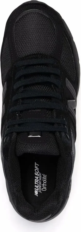 Logo-Patch Panelled Suede Sneakers - Image 4
