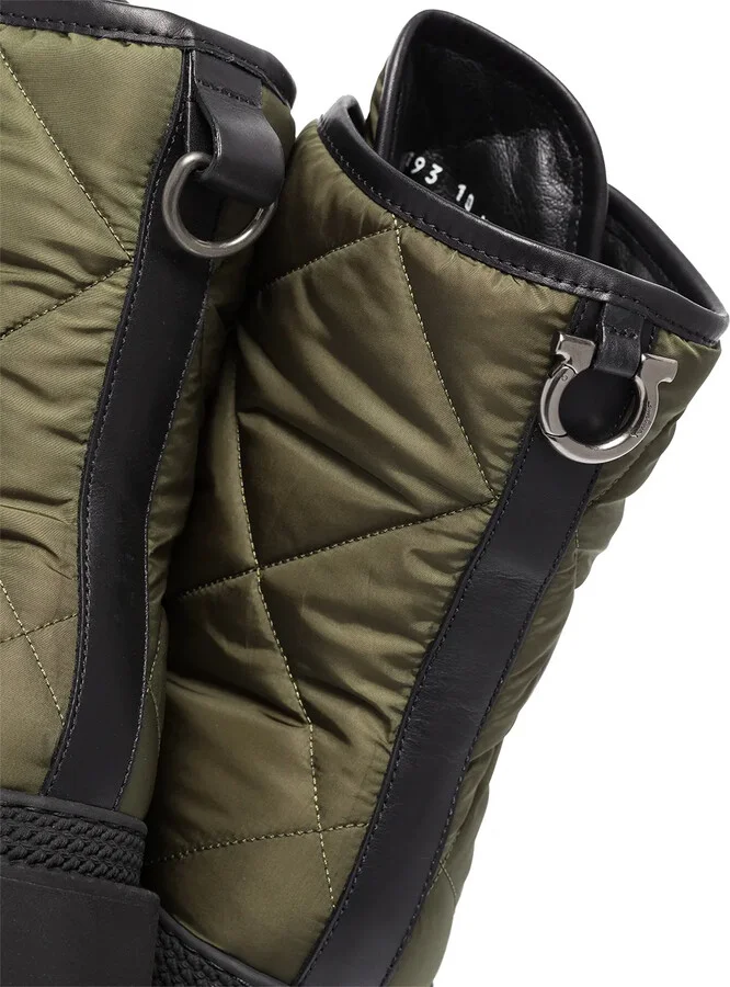 Logo-Patch Quilted Combat Boots - Image 2