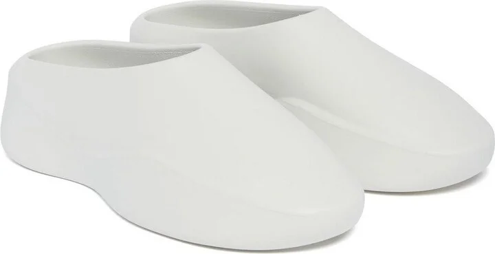 Logo Patch Round-toe Slippers - Image 2