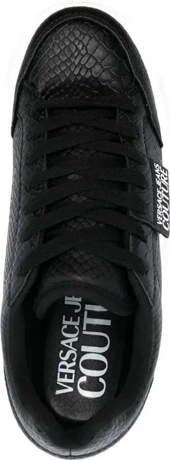 Logo-Patch Round-Toe Sneakers - Image 4