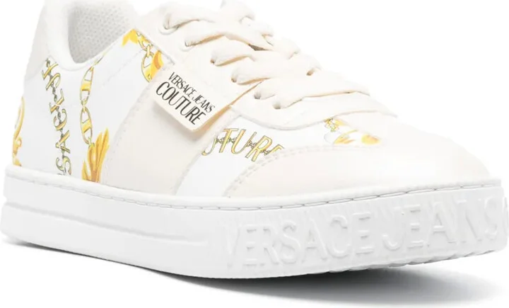 Logo-Patch Round-Toe Sneakers - Image 2