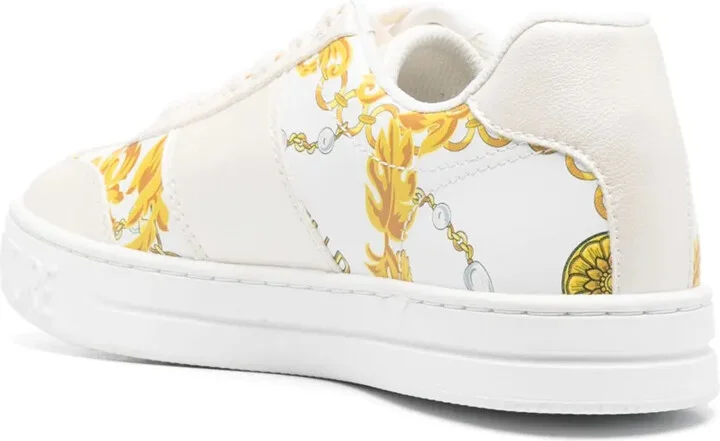 Logo-Patch Round-Toe Sneakers - Image 3
