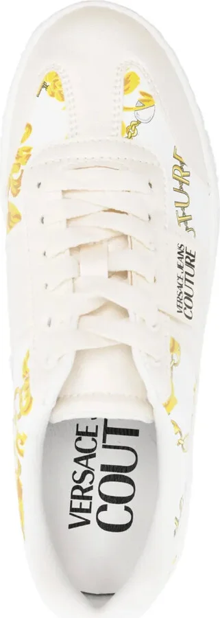 Logo-Patch Round-Toe Sneakers - Image 4