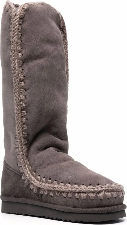 Logo-Patch Sheepskin Boots - Image 2