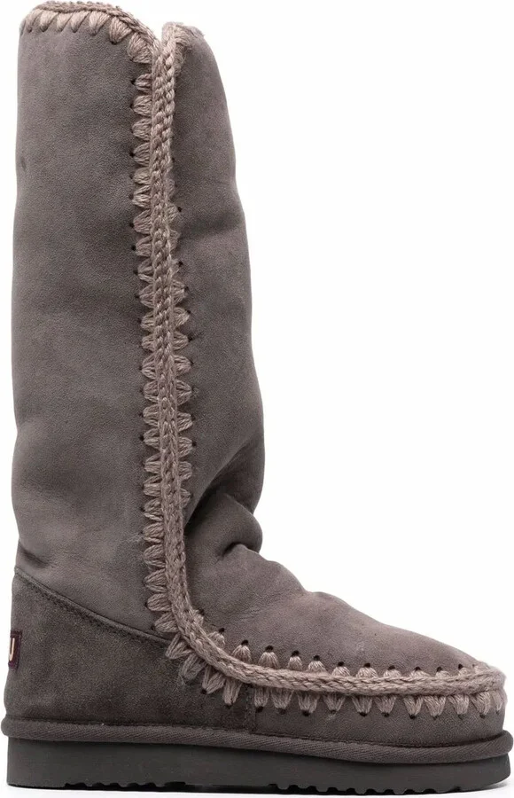 Logo-Patch Sheepskin Boots