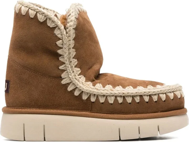 Logo-Patch Slip-On Boots