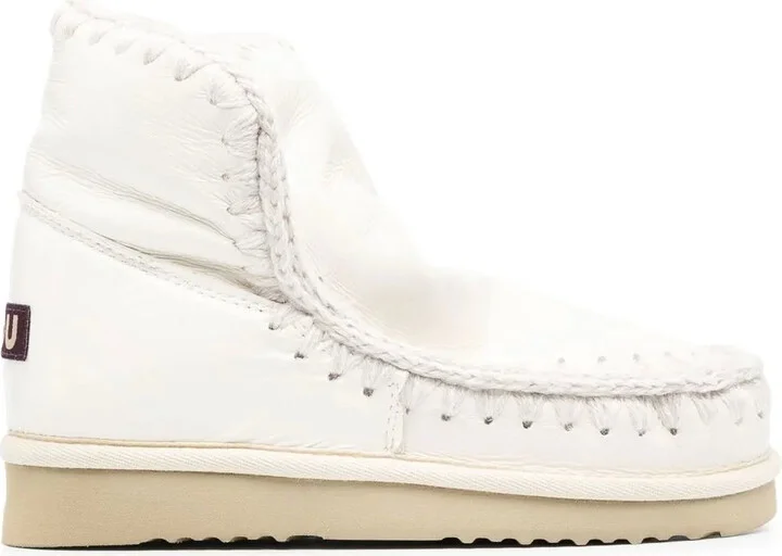 Logo-Patch Slip-On Boots
