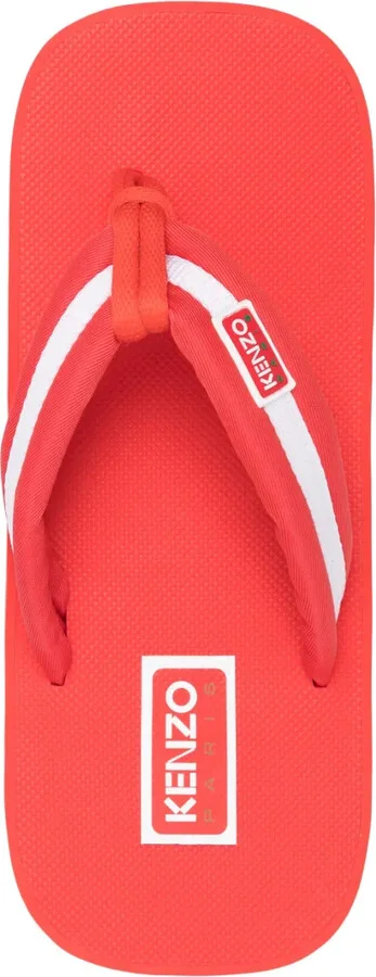 Logo-Patch Striped Flip Flops - Image 4