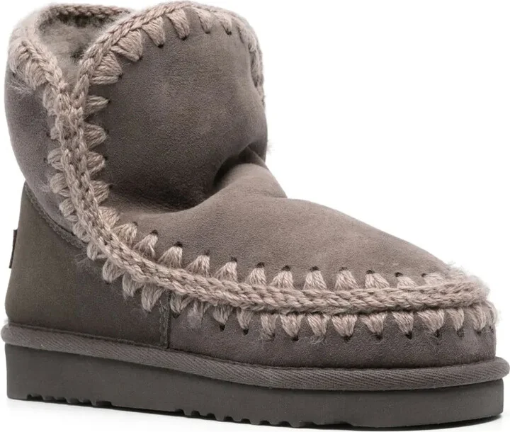Logo-Patch Suede Ankle Boots - Image 2