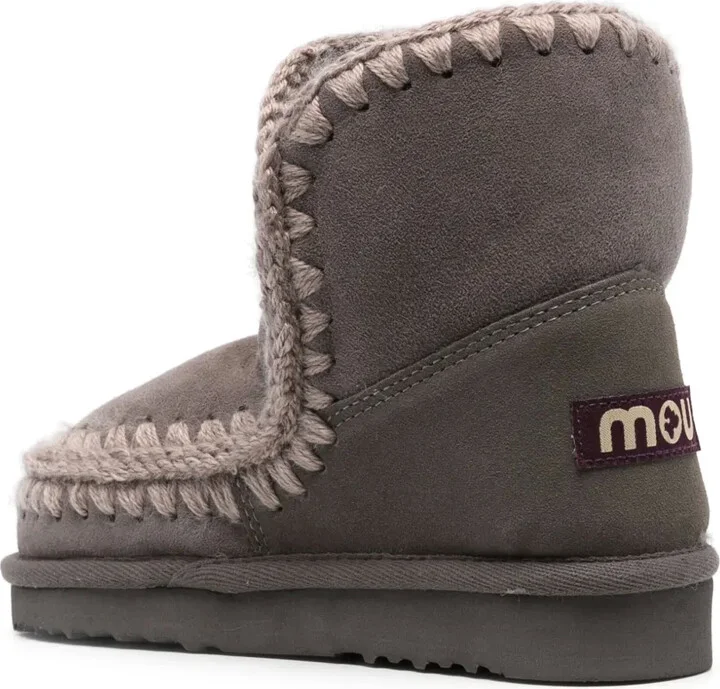 Logo-Patch Suede Ankle Boots - Image 3