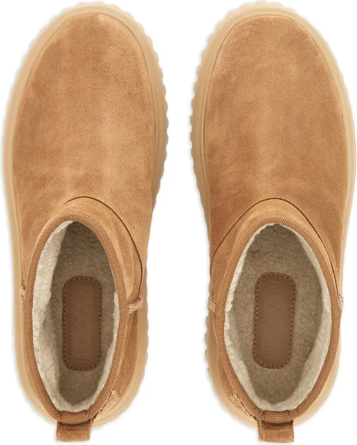Logo-Patch Suede Boots - Image 4