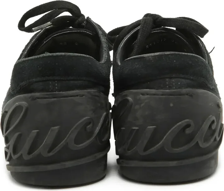 Logo-Patch Suede Sneakers - Image 4