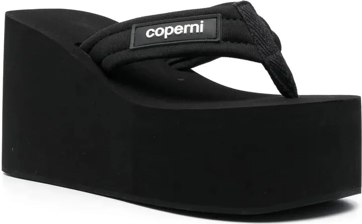 Logo-Patch Wedge Sandals - Image 2