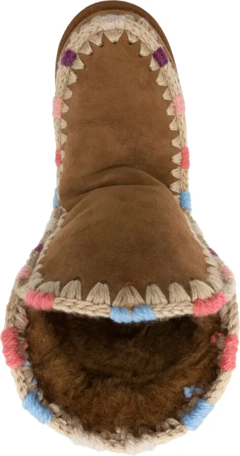 Logo-Patch Whipstitch-Detail Boots - Image 4