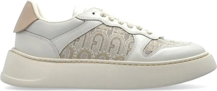 Logo-Pattern Sneakers