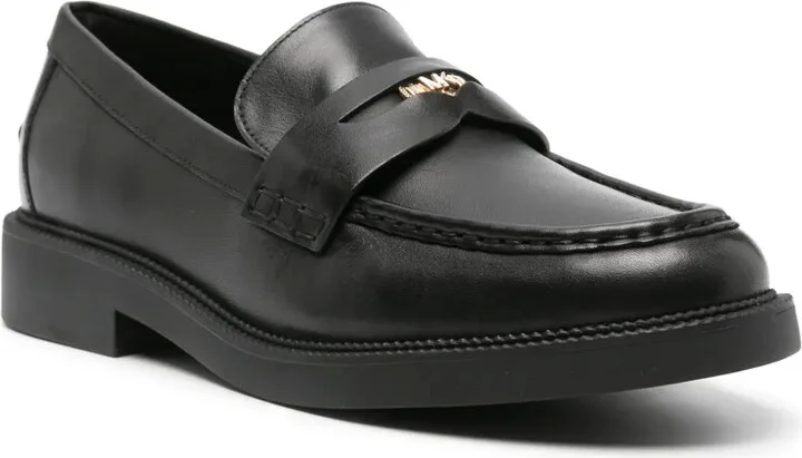 Logo-Penny Leather Loafers - Image 2