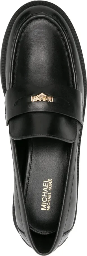 Logo-Penny Leather Loafers - Image 4