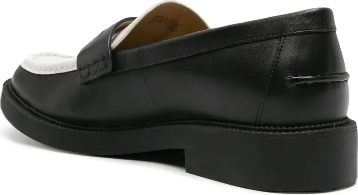 Logo-Penny Leather Loafers - Image 3