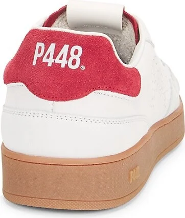 Logo Perforated Leather Sneakers - Image 3