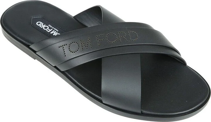 Logo Perforated Open Toe Sandals - Image 2