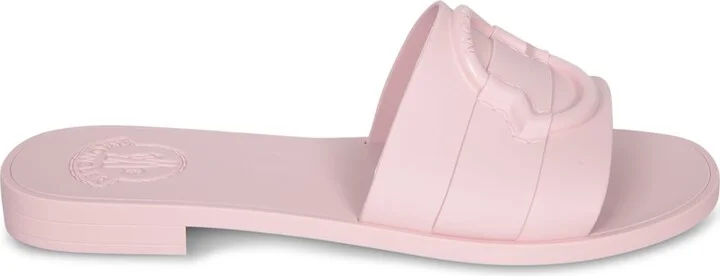 Logo Pink Slides Sandals
