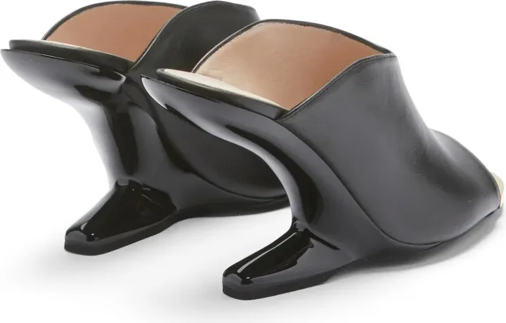 Logo-Plaque 100mm Leather Sandals - Image 3