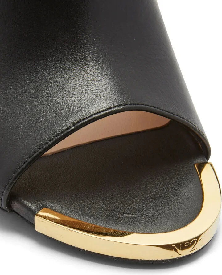 Logo-Plaque 100mm Leather Sandals - Image 5
