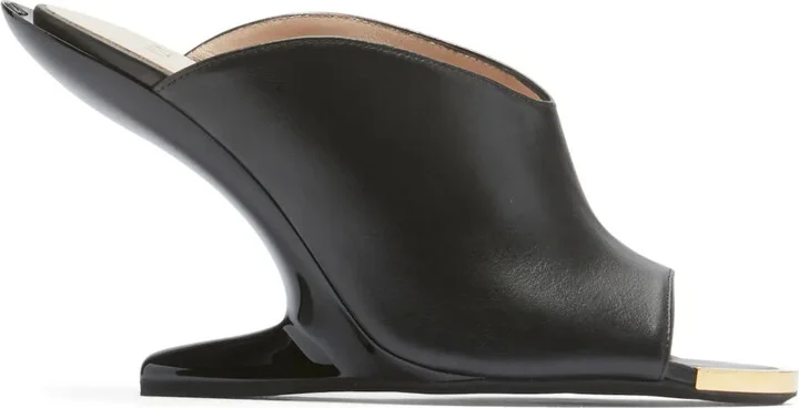 Logo-Plaque 100mm Leather Sandals